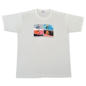 Vintage 80s Cycling T-Shirt A Ride For All Seasons Jerzees USA L Graphic